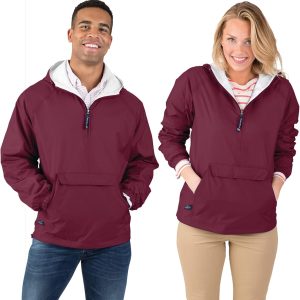 Wind & Water-Resistant Pullover Rain Jacket - Free Size